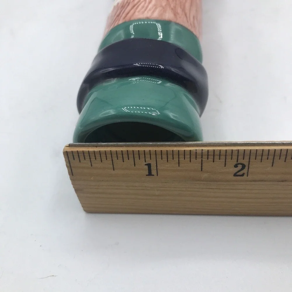 Susan Paley Ganz Candlestick Vase Gina‎ Green Boots Bella Casa Ceramic Lady